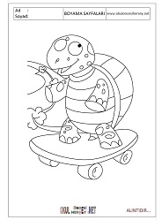 Kaykay boyama sayfaları